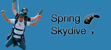 A spring charity skydive is to be held by the Children's Respite Trust Charity for disabled children in Sussex, Kent from Sevenoaks to Eastbourne