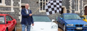 Councillor Ron Reed Launches the Racetrack Run Charity Rally for the Children's Respite Trust in Sussex and Kent