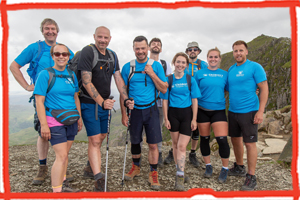 The team of nine climbers embarked on the Children's Respite Trust's Three Peak Challenge 2023.