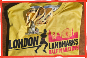 Westley and Baz took on London Landmarks Half Marathon
