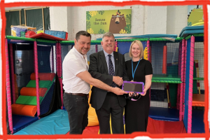 Generous support from Uckfield Lions lead to Ipad donation for vital communication at Children's Respite Trust